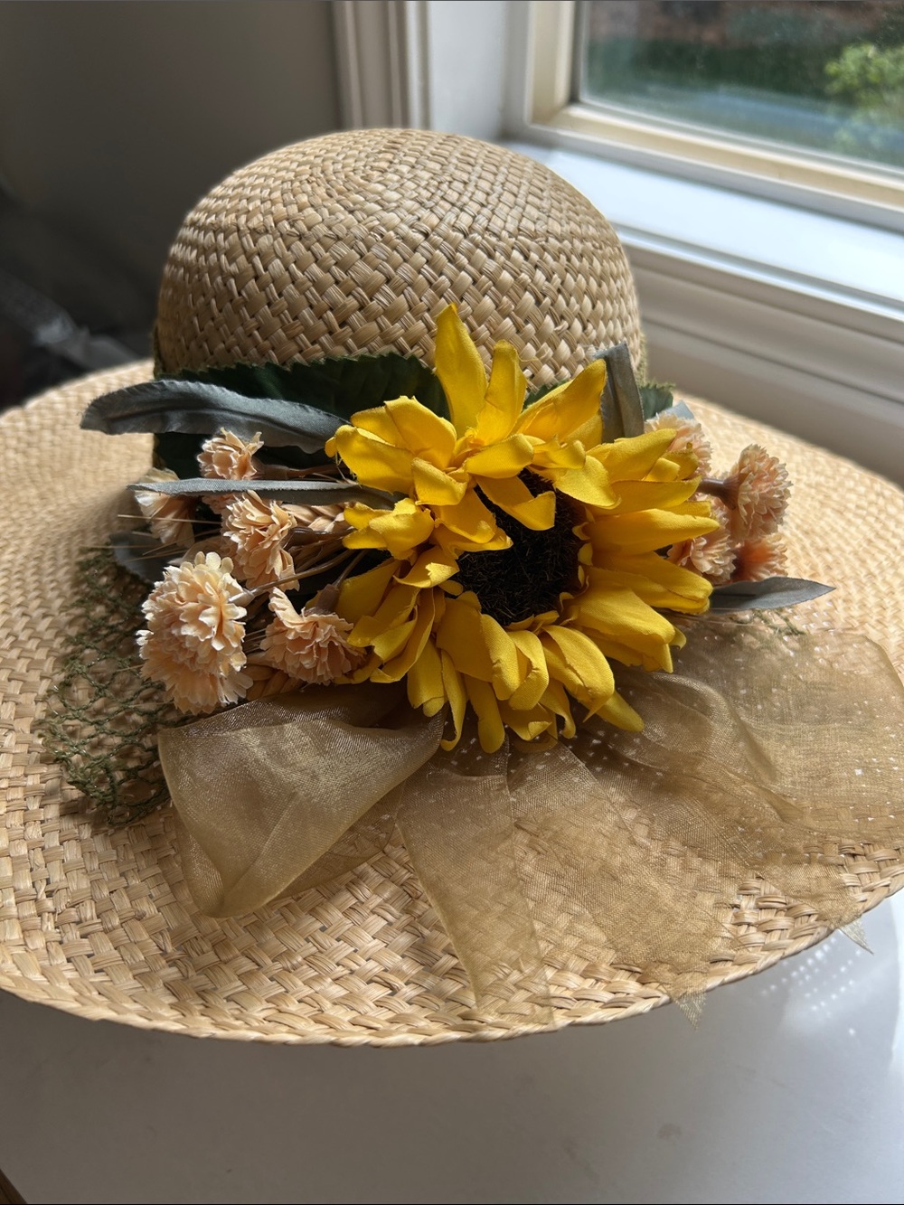 VINTAGE LOUISE GREEN SUMMER HAT